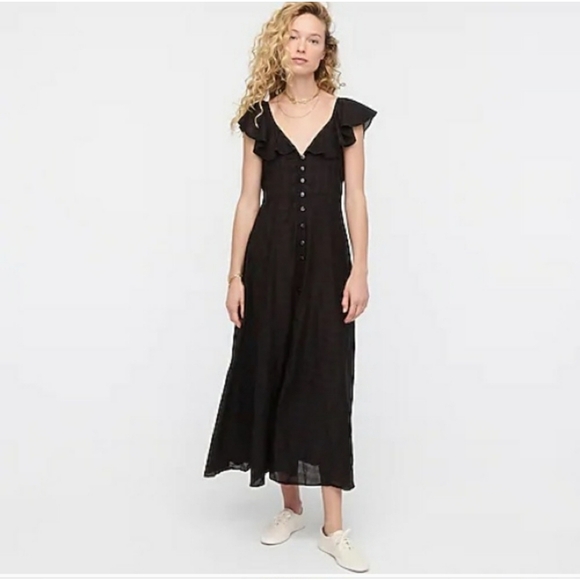 87. NWOT J.Crew Button-up dress in jacquard gingham